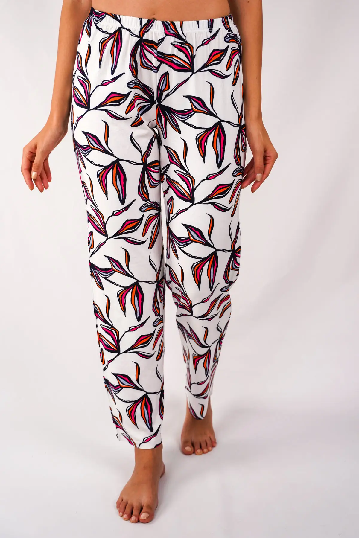 Çiçek Desenli Pijama Altı