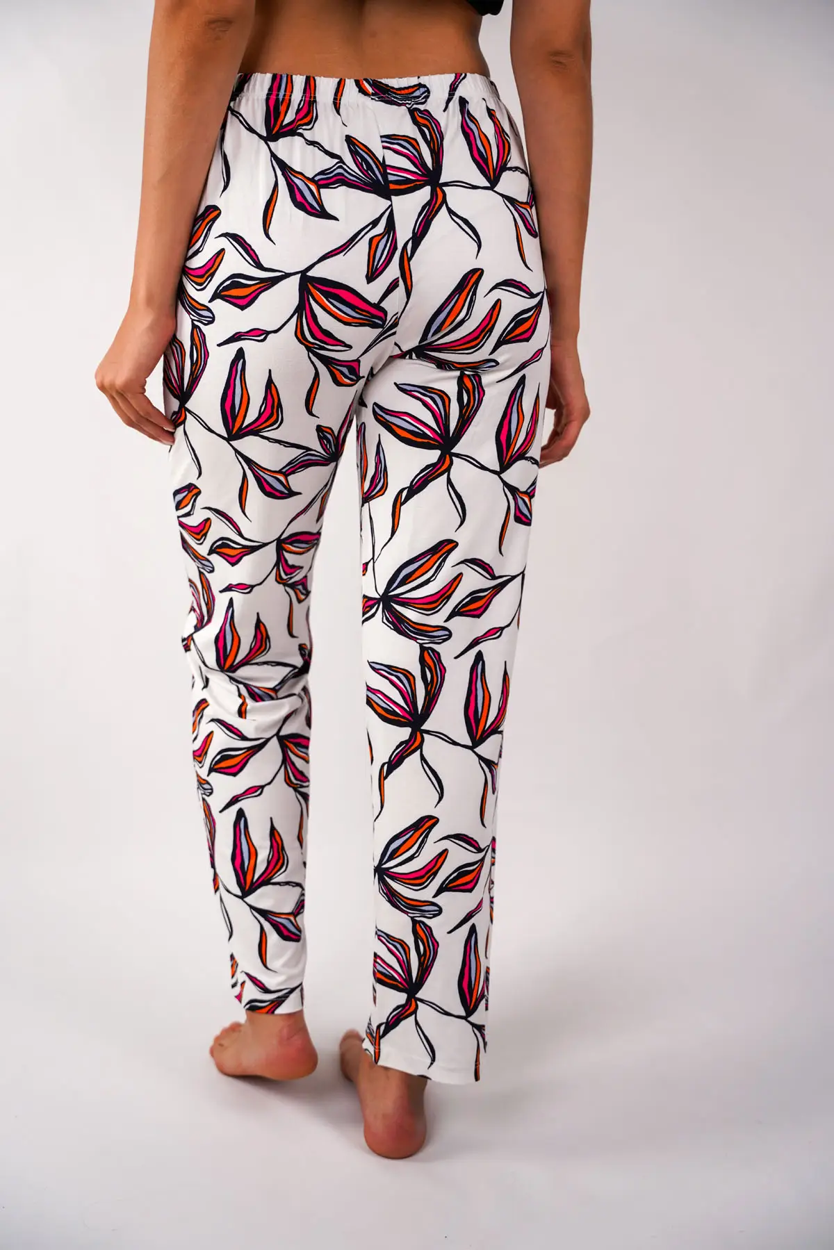 Çiçek Desenli Pijama Altı